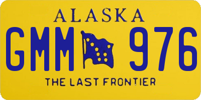 AK license plate GMM976