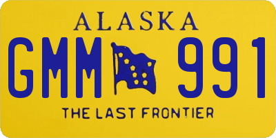AK license plate GMM991