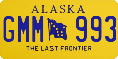 AK license plate GMM993