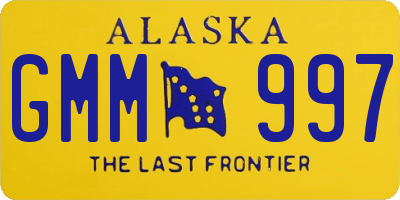 AK license plate GMM997
