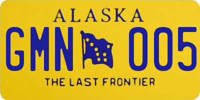 AK license plate GMN005