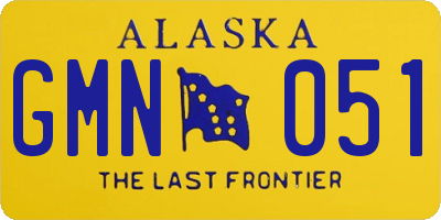 AK license plate GMN051