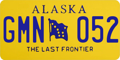 AK license plate GMN052