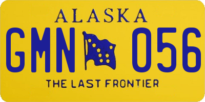 AK license plate GMN056