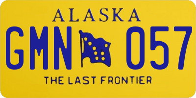 AK license plate GMN057