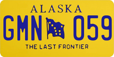 AK license plate GMN059