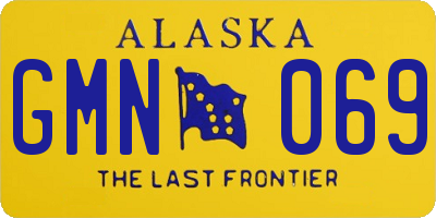 AK license plate GMN069