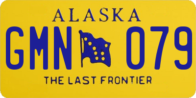 AK license plate GMN079