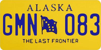 AK license plate GMN083