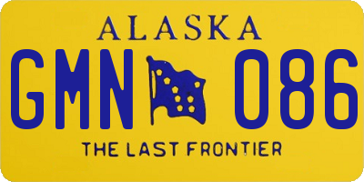 AK license plate GMN086