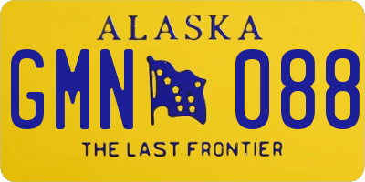 AK license plate GMN088