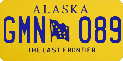 AK license plate GMN089
