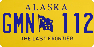 AK license plate GMN112