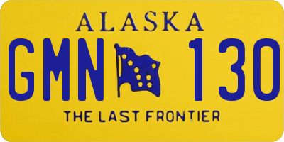 AK license plate GMN130