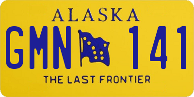 AK license plate GMN141