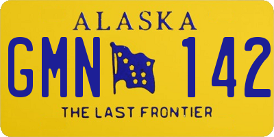 AK license plate GMN142