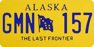 AK license plate GMN157
