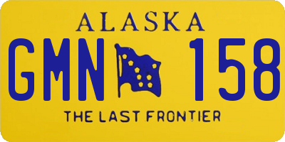 AK license plate GMN158