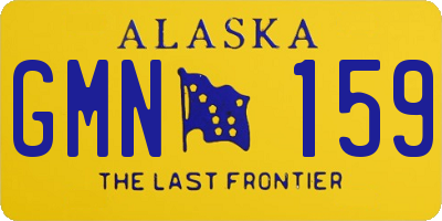 AK license plate GMN159