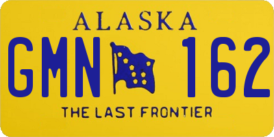 AK license plate GMN162