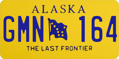 AK license plate GMN164