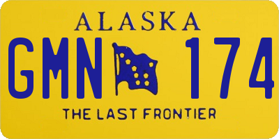 AK license plate GMN174