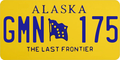 AK license plate GMN175