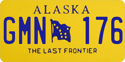 AK license plate GMN176