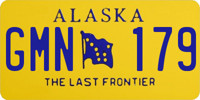 AK license plate GMN179