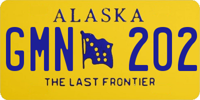 AK license plate GMN202