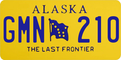 AK license plate GMN210