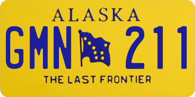 AK license plate GMN211
