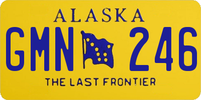 AK license plate GMN246