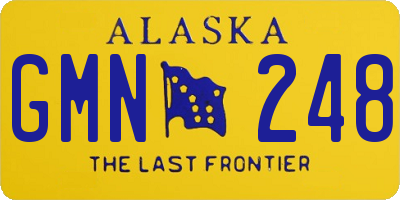AK license plate GMN248