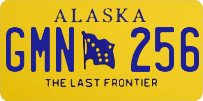 AK license plate GMN256