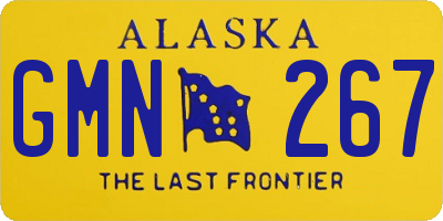 AK license plate GMN267