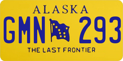 AK license plate GMN293