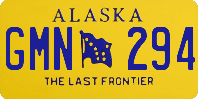 AK license plate GMN294