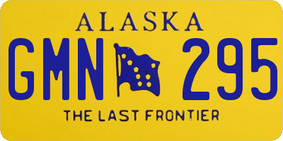 AK license plate GMN295