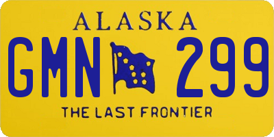 AK license plate GMN299