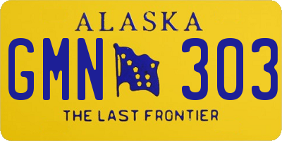 AK license plate GMN303