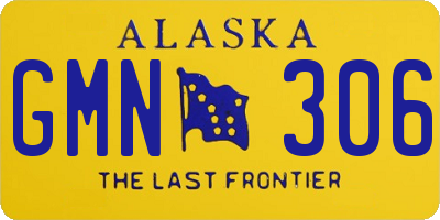 AK license plate GMN306