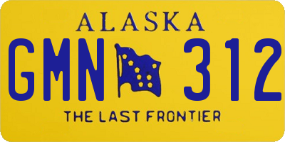 AK license plate GMN312