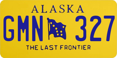 AK license plate GMN327