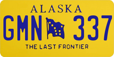 AK license plate GMN337