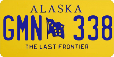 AK license plate GMN338