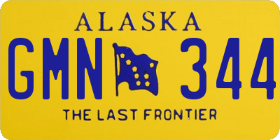 AK license plate GMN344