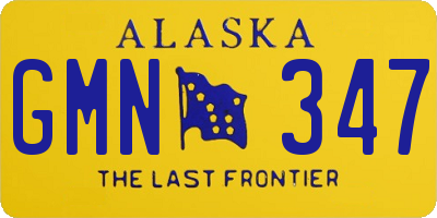 AK license plate GMN347