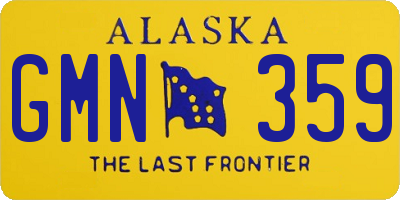 AK license plate GMN359