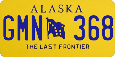 AK license plate GMN368